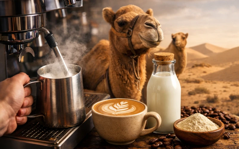 چرا شیر شتر جهت مصرف در قهوه مناسب نیست؟